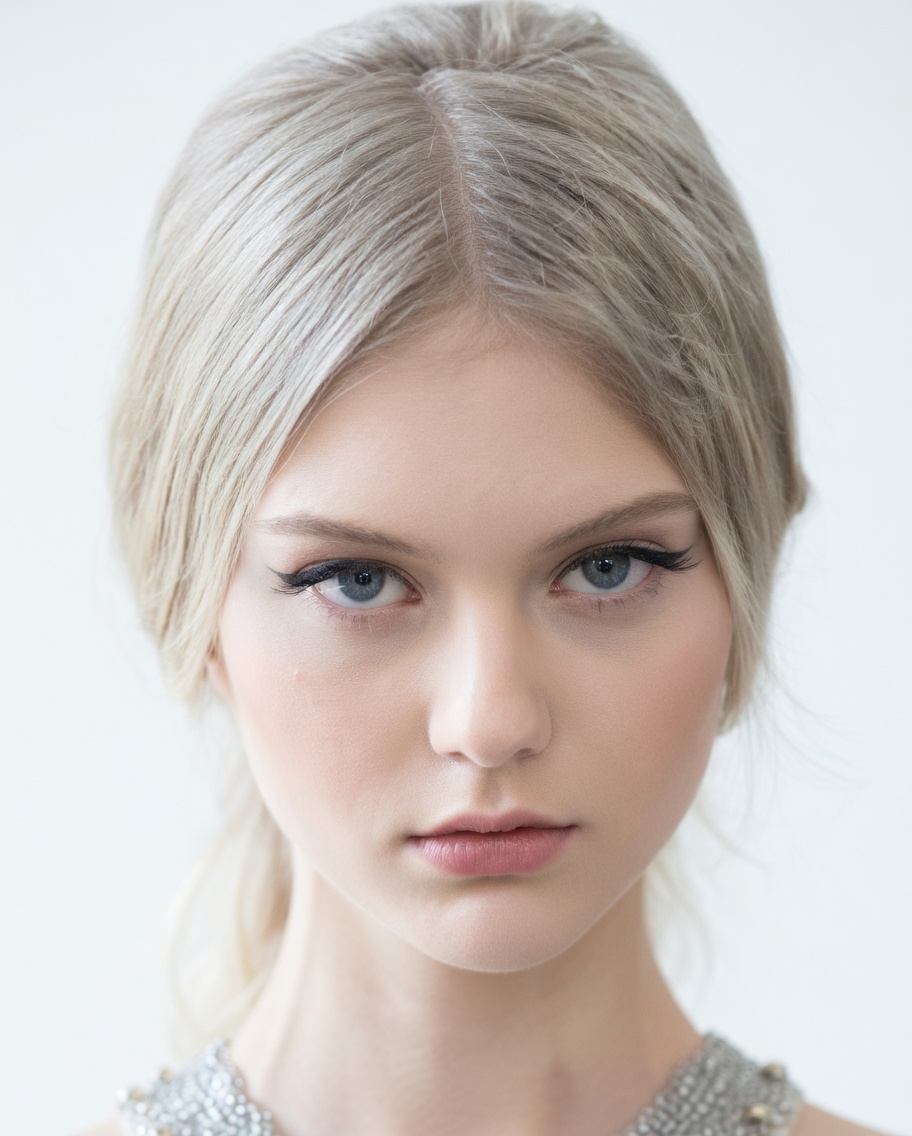 Natasha updo extreme closeup