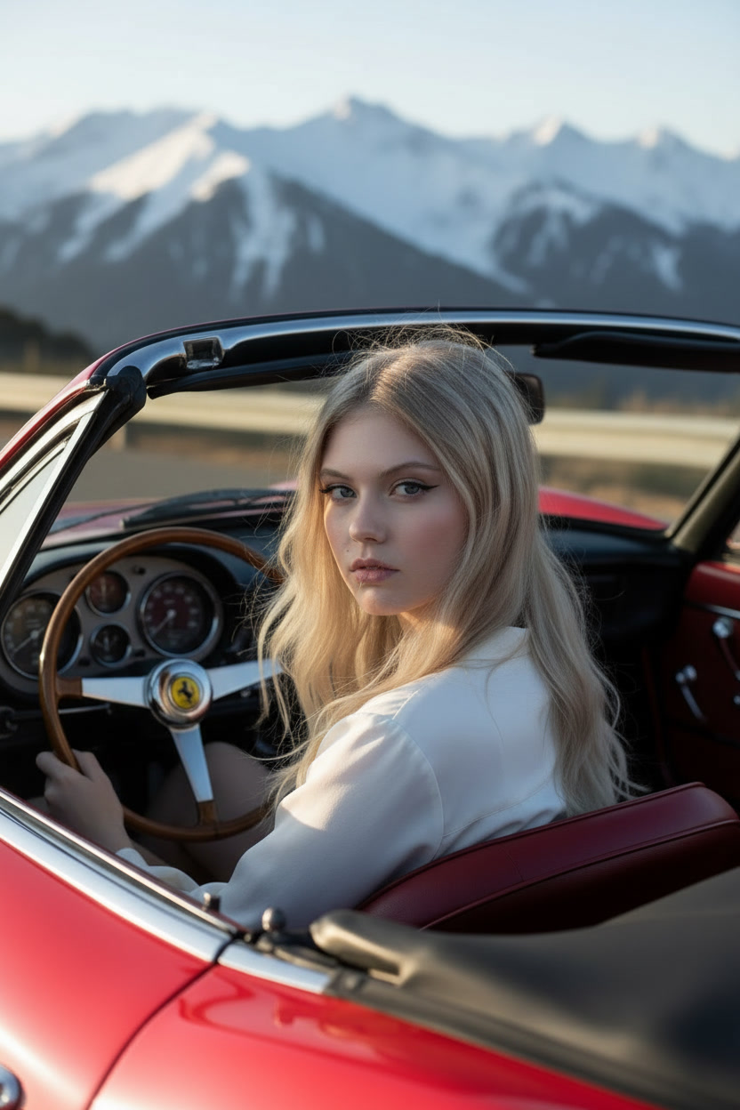 Natasha Rolls Royce English countryside